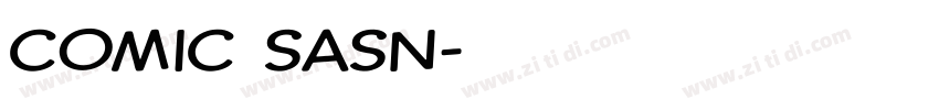 comic sasn字体转换